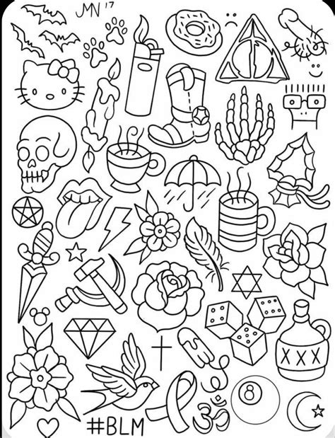 Pre Made Tattoo Stencils Ready To Use Tattoo Stencils Tattoo Etsy