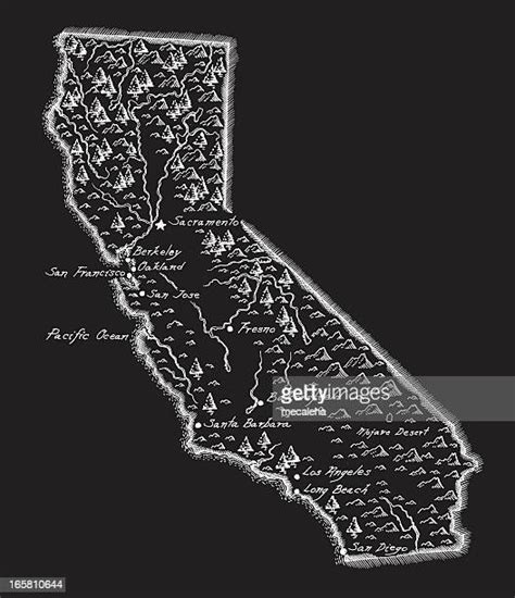 Detailed California Map Photos And Premium High Res Pictures Getty Images