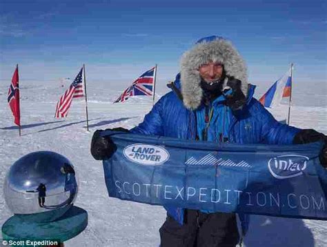 Amundsen becomes first to reach south pole, december 14, 1911 under the command of roald amundsen, the south pole was discovered 100 years ago by daniel c. First man to South Pole on foot reveals the hardships ...