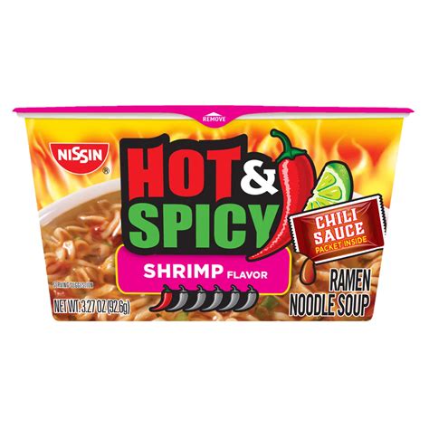 Nissin Bowl Noodles Hot And Spicy With Shrimp Ramen Noodle Soup Shop Soups And Chili At H E B