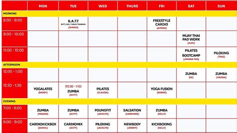 Spring 2021 virtual group fitness schedule! Best Fitness Class Schedule - Fit Choices