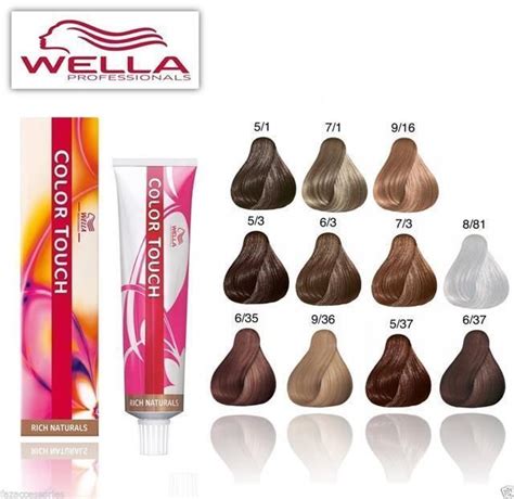 Wella Colour Touch Chart Blonde Hair Color Loreal