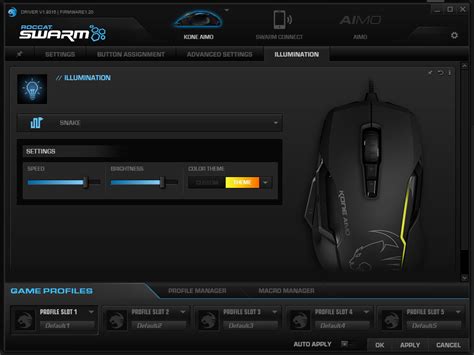 Other lighting modes, such as simple color shifting or breathing, are also available from the roccat software. ROCCAT Kone AIMO Review | TechPowerUp