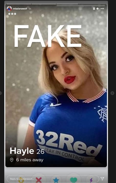 Rangers Mad Glamour Model Lana Wolf Calls Out Fake Tinder Accounts