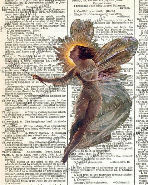 Instant Download A Fairy Dictionary Art Print By Frugaldownloads 100