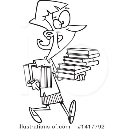 Librarian Clipart 442028 Illustration By Toonaday