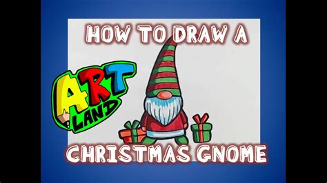 How To Draw A Christmas Gnome Youtube