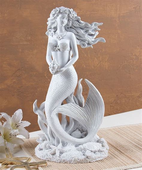 Look At This Idyllic Mermaid Figurine On Zulily Today Mermaid Figurine Mermaid Statues