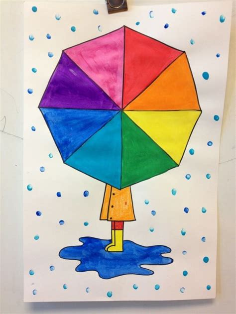 Alles was sie brauchen sind die richtigen heimwerkerwerkzeuge und wenige anregungen für jedes den einstieg. color wheel umbrellas with fingerprint rain | Sanat, Sanat ...