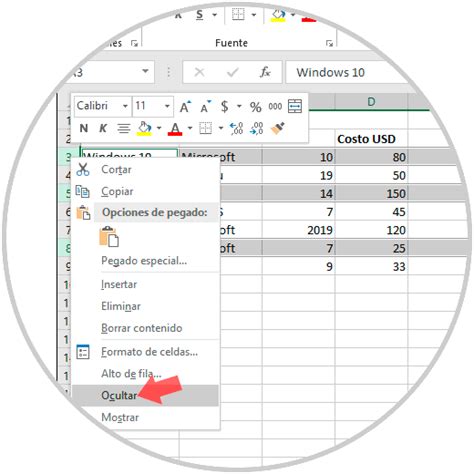 C Mo Ocultar Columnas O Celdas En Excel Solvetic My Xxx Hot Girl