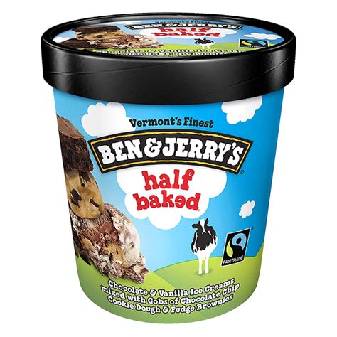 Ben And Jerrys Half Baked Ice Cream 473ml X 8