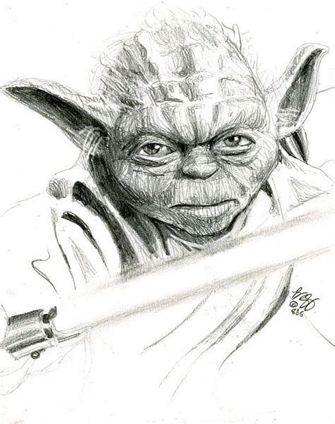 Yoda Sketch Star Wars Art Drawings Star Wars Drawings Star Wars Art