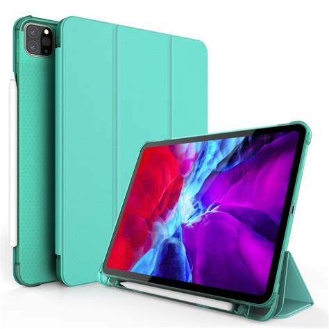 Apple Ipad Pro 11 2020 2021 Tri Fold Stand Smart Leather Cover