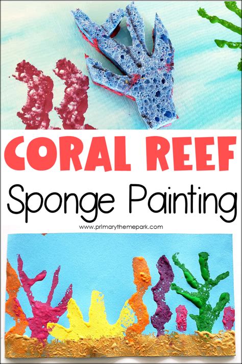 You can also paint the details, if you like. Coral Reef Art Project - Primary Theme Park