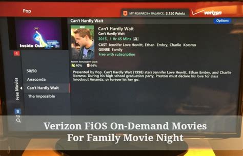 Compare at&t tv now, fubotv, hulu live tv, philo, sling tv, xfinity instant tv, & youtube tv to find the best service to watch epix online. Verizon FiOS On-Demand for Family Movie Night