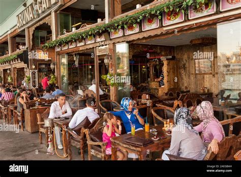 Restaurant And Cafe Under The Galata Bridge Eminonu Istanbul Turkey