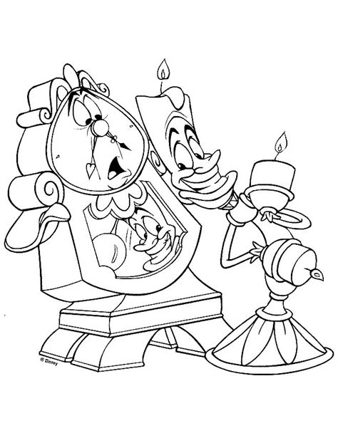 Kids-n-fun.com | Coloring page Beauty and the Beast Beauty and the Beast