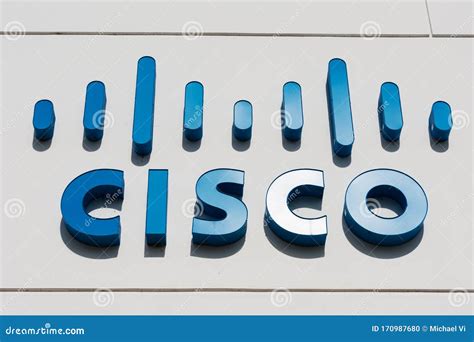 Cisco Logo Near Cisco Headquarters Campus In Silicon Valley The Blue