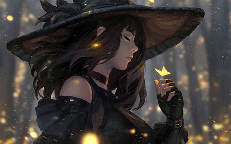 Fantasy Character Design Anime Witch Anime Witch Girl Hd Wallpaper