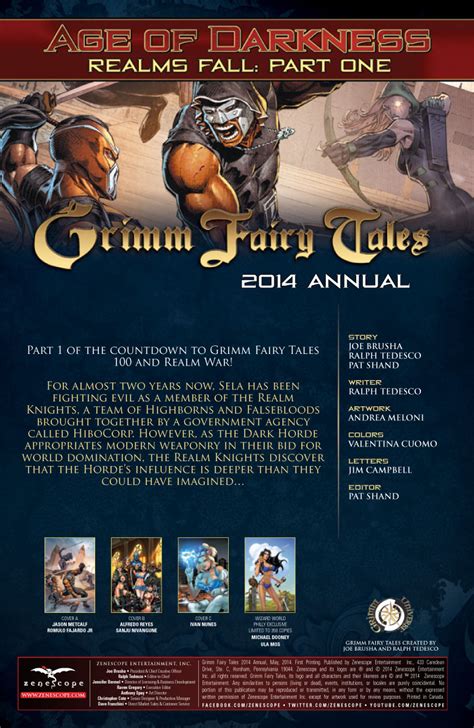 Comics Grimm Fairy Tales 2014 Annual Curvy First Look