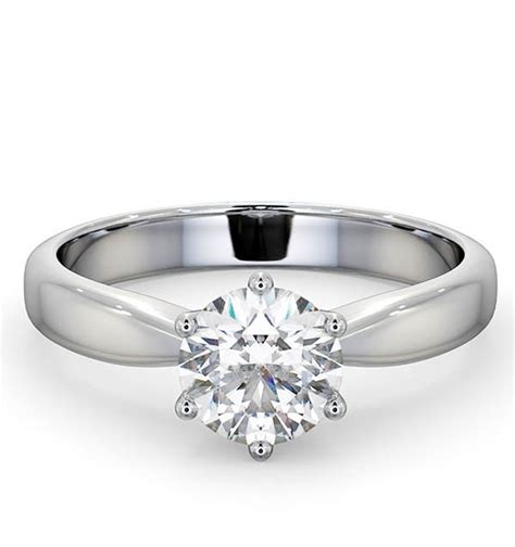 2 Carat Diamond Engagement Ring High Set Chloe Lab Fvs1 Platinum