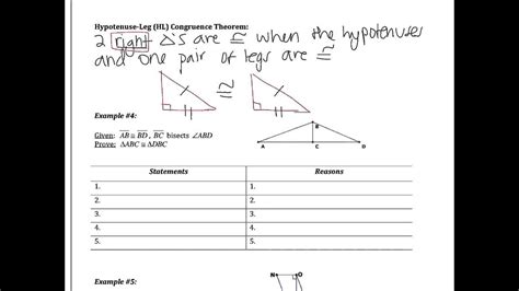 4.4: Prove Triangles Congruent by SAS and HL - YouTube