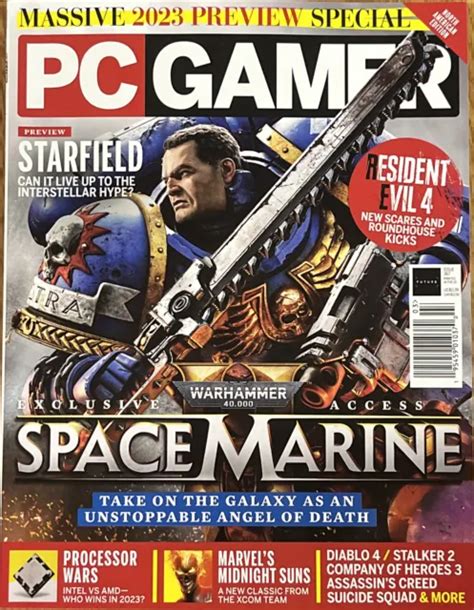 Pc Gamer Magazine March 2023 Space Marine Issue 367 1999 Picclick