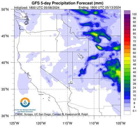 Precipitation Forecasts Center For Western Weather And Water Extremes