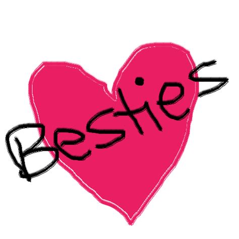 Pixilart Besties Word Art With Heart By Therainbowpixel