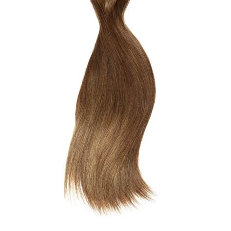 Kriyya 120g Clip Ins Human Hair Extensions Chestnut Brown Remy Hair