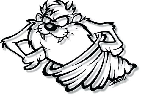 Tasmanian Devil Cartoon Coloring Pages at GetColorings.com | Free