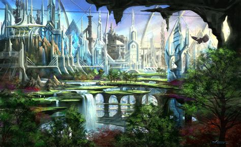74 Fantasy City Wallpaper On Wallpapersafari