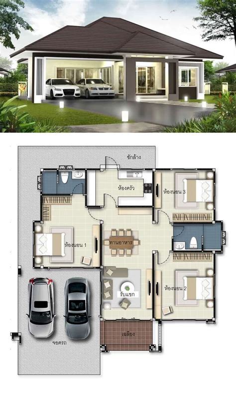 Bungalow two bedroom house sleeps 8 rangeley. 3 Concepts of 3-Bedroom Bungalow House in 2020 | House ...
