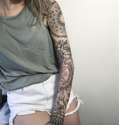 Attractive Sleeve Tattoos For Women Tattooblend