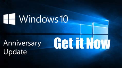 How To Install Windows 10 Anniversary Update Now Youtube