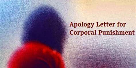 sample apology letter for corporal punishment zoefact