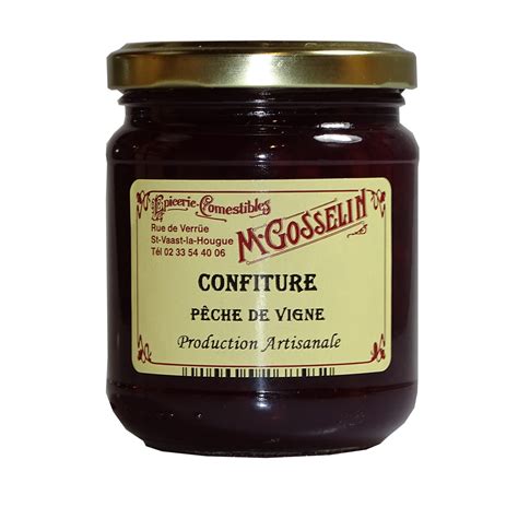 Confiture pêche de vigne