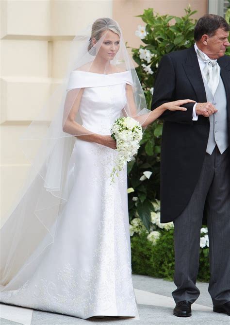 Princess charlene of monaco unrecognisable as she debuts daring. Princess Charlene of Monaco, 2011 | Famous wedding dresses ...