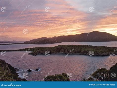 British Virgin Islands Tropical Sunset Stock Photo Image Of Light