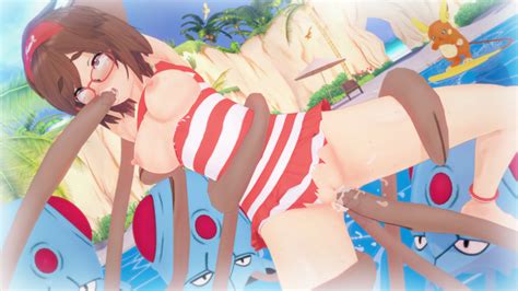 Rule 34 1girls 3d Alolan Raichu Anal Beach Blue Eyes Blush Breasts Brown Hair Clothing Female