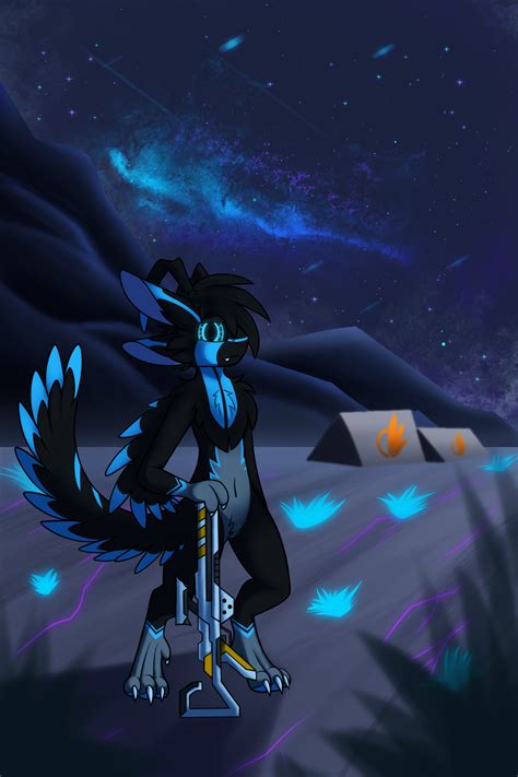 Alone On The Avali Homeworld Of Avalon Art By Draggfox Rfurry