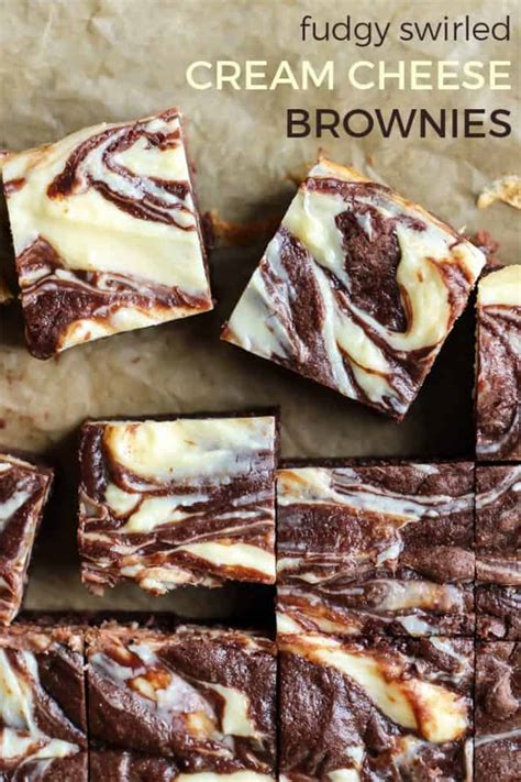 The Best Fudgy Swirled Cream Cheese Brownies Fit Mitten Kitchen