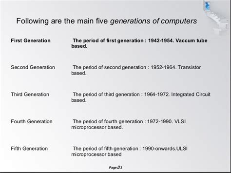 Computer Generations