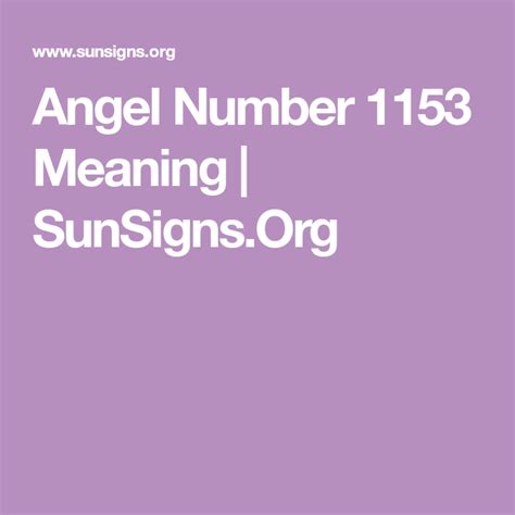 Angel Number 1153 Meaning Sunsignsorg 515 Angel Number 1313 Meaning