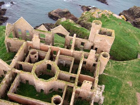 New Slains Castle In Aberdeenshire Scotland Credited As An