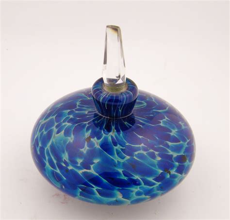 Art Glass Blue Perfume Bottle Signed Hb 2000 Help Collectors Weekly