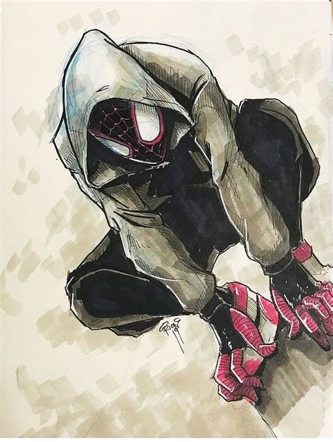 Miles Morales Into The Spider Verse Spider Man Art Spiderman