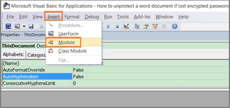 Recover Vba Password From Word With Expert Solution