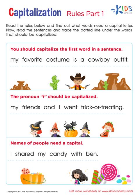 Capitalization Rules For Nouns