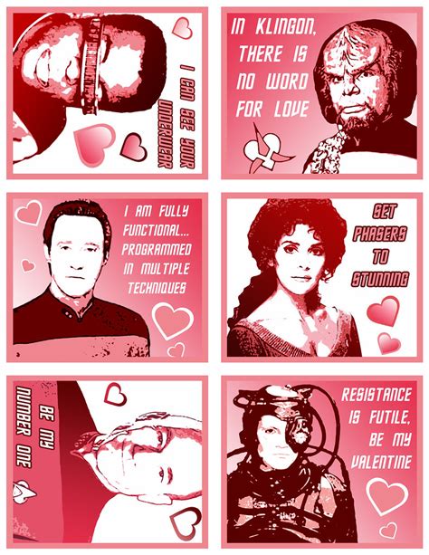 Star Trek Valentine 1 Star Trek Tng Valentines Day Cards Flickr